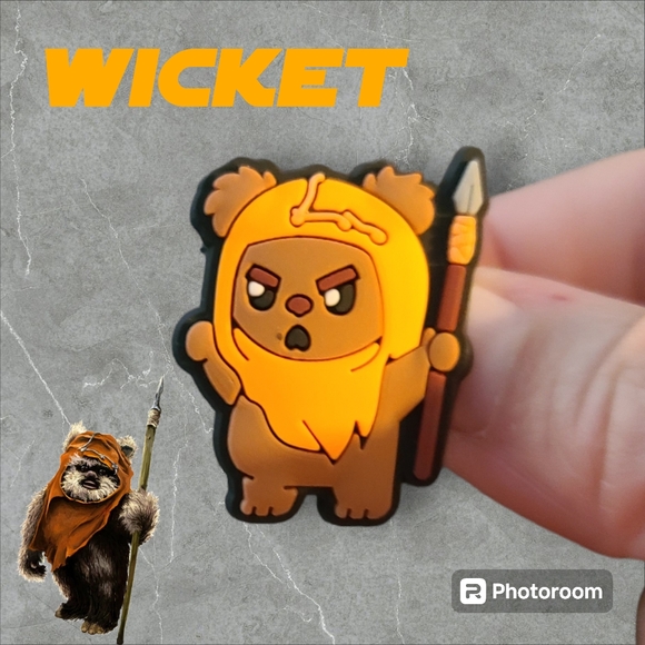 BOGO!! BUNDLE For Discount!!! Brand New Wicket the Ewok Croc Charm - Picture 1 of 1
